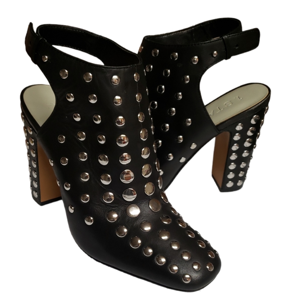 1.STATE BLACK STUDDED BOOTIES